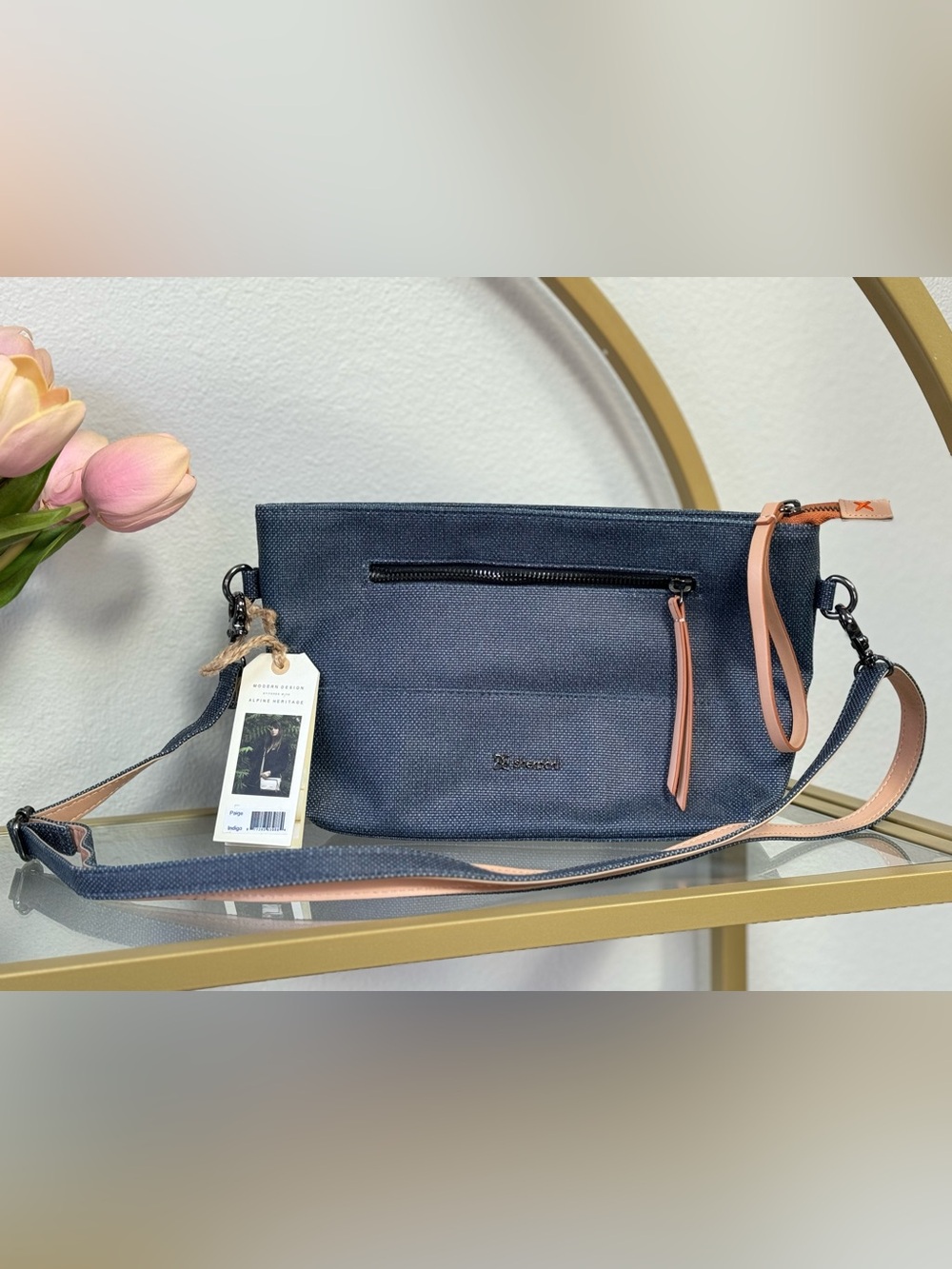 Sherpani Paige Crossbody Bag Blue Stone NWT